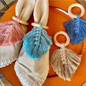 Napkin Rings, Brand New, Handmade